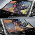 Wonder Woman Car Car Sun Shade Broken Windshield Funny-Gear Wanta