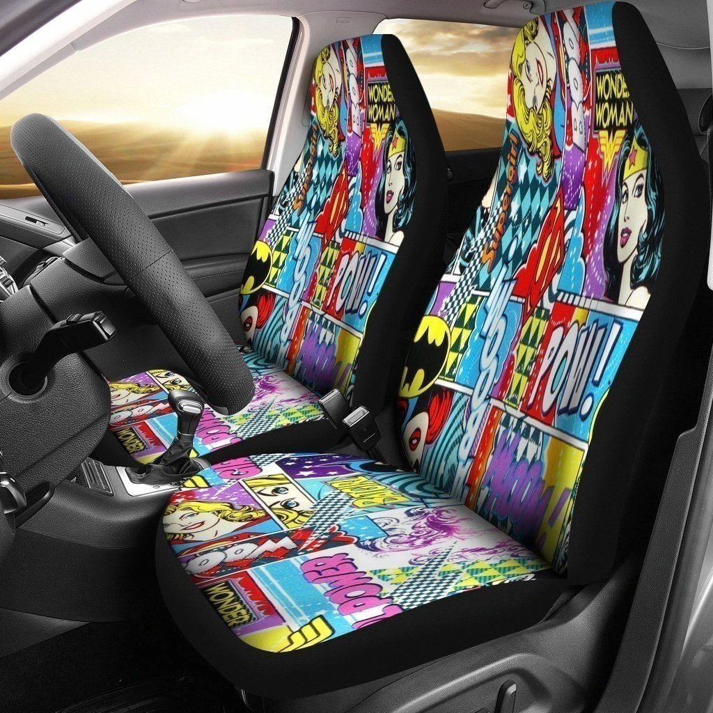 Wonder Women Car Seat Covers Comic Style-Gear Wanta