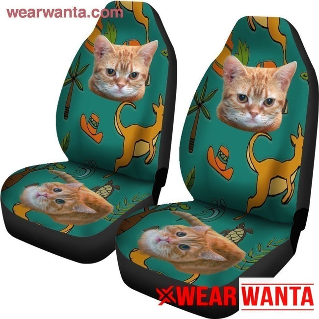 Yellow Cat Car Seat Covers For Cat Lover-Gear Wanta