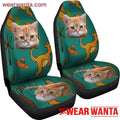 Yellow Cat Car Seat Covers For Cat Lover-Gear Wanta