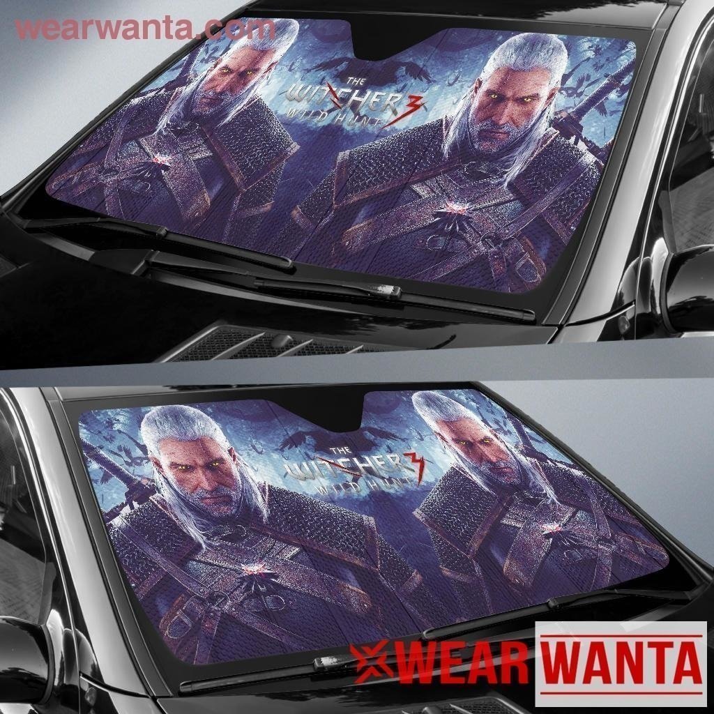 Yellow Eyes Geralt of Rivia The Witcher Car Sun Shade-Gear Wanta