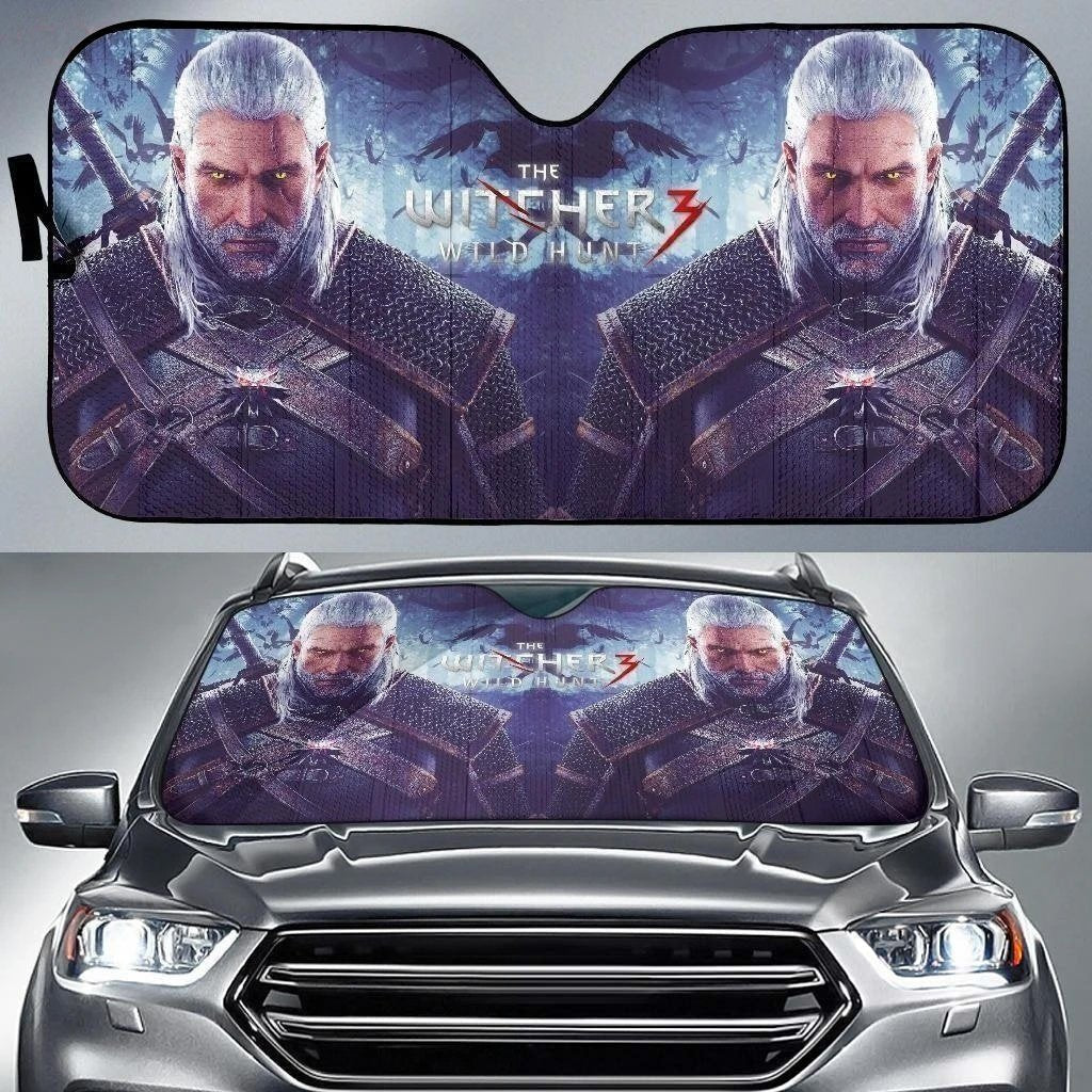 Yellow Eyes Geralt of Rivia The Witcher Car Sun Shade-Gear Wanta