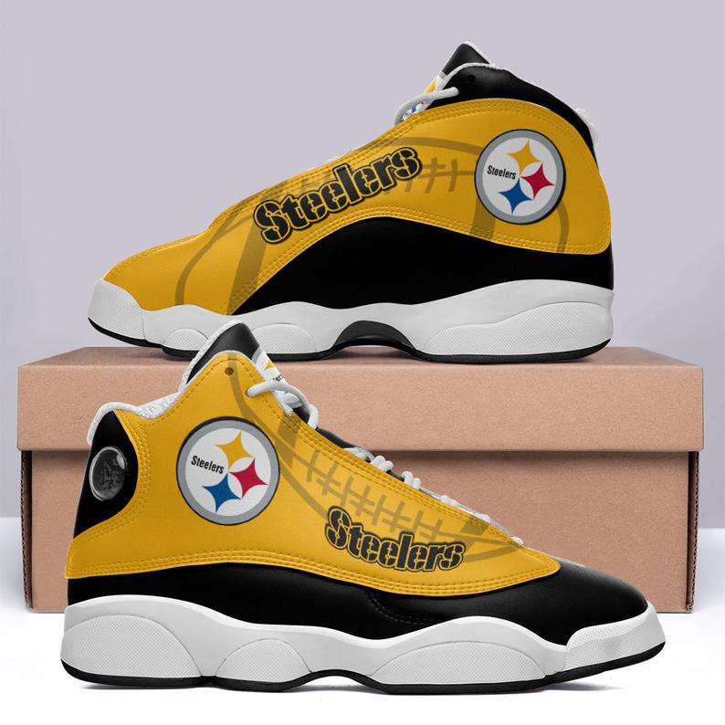 Yellow Steelers Sneakers Custom Shoes For Fans-Gear Wanta