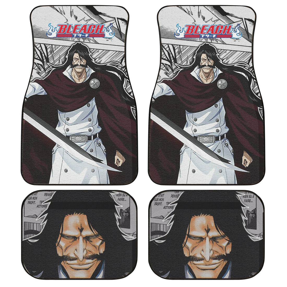 Yhwach Car Floor Mats Custom Bleach Manga Mix Anime Car Accessories-Gear Wanta