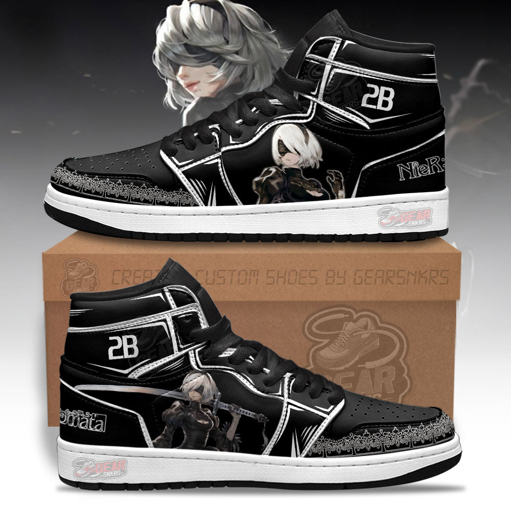 YoRHa 2-gou B-gata Shoes Custom For Fans-Gear Wanta