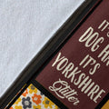 Yorkshire Dog Fleece Blanket On The Dark Desert Highway-Gear Wanta