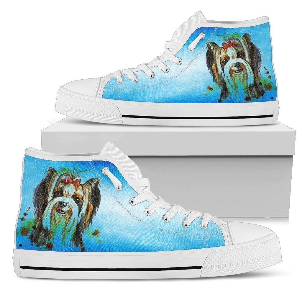 Yorkshire Terrier Shoes High Top For Women Lover-Gear Wanta