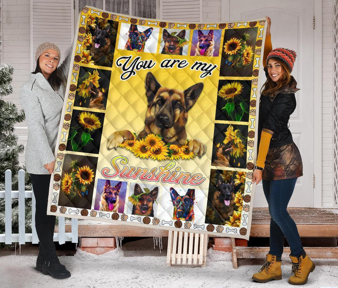 You Are My Sunshine German Shepherd Blanket Dog Lover-Gear Wanta