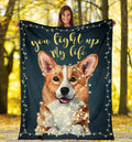 You Light Up My Life Corgi Dog Fleece Blanket-Gear Wanta