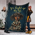 You Light Up My Life Dachshund Dog Fleece Blanket-Gear Wanta