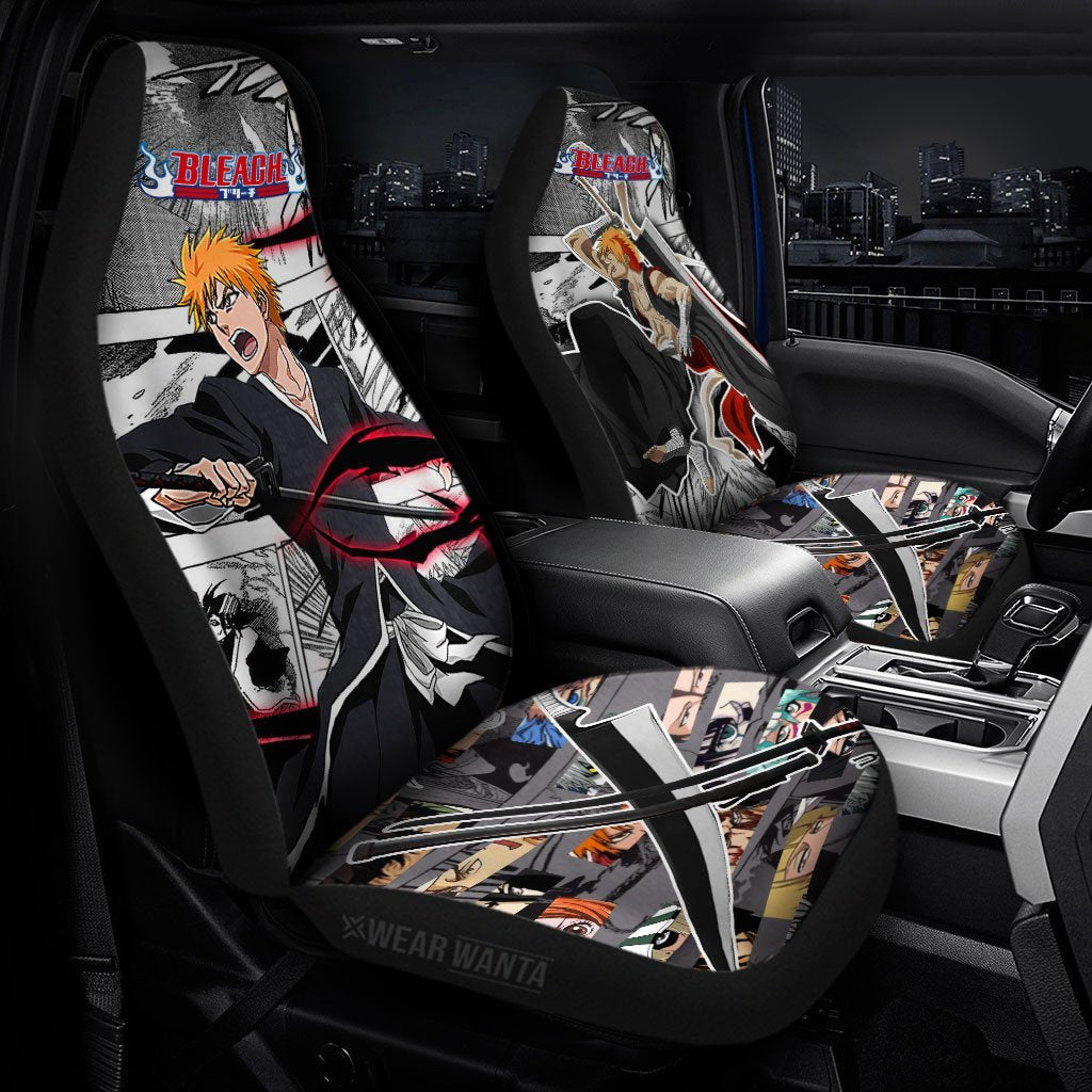 Zangetsu Car Seat Covers Custom Anime Bleach Car Accessories-Gear Wanta
