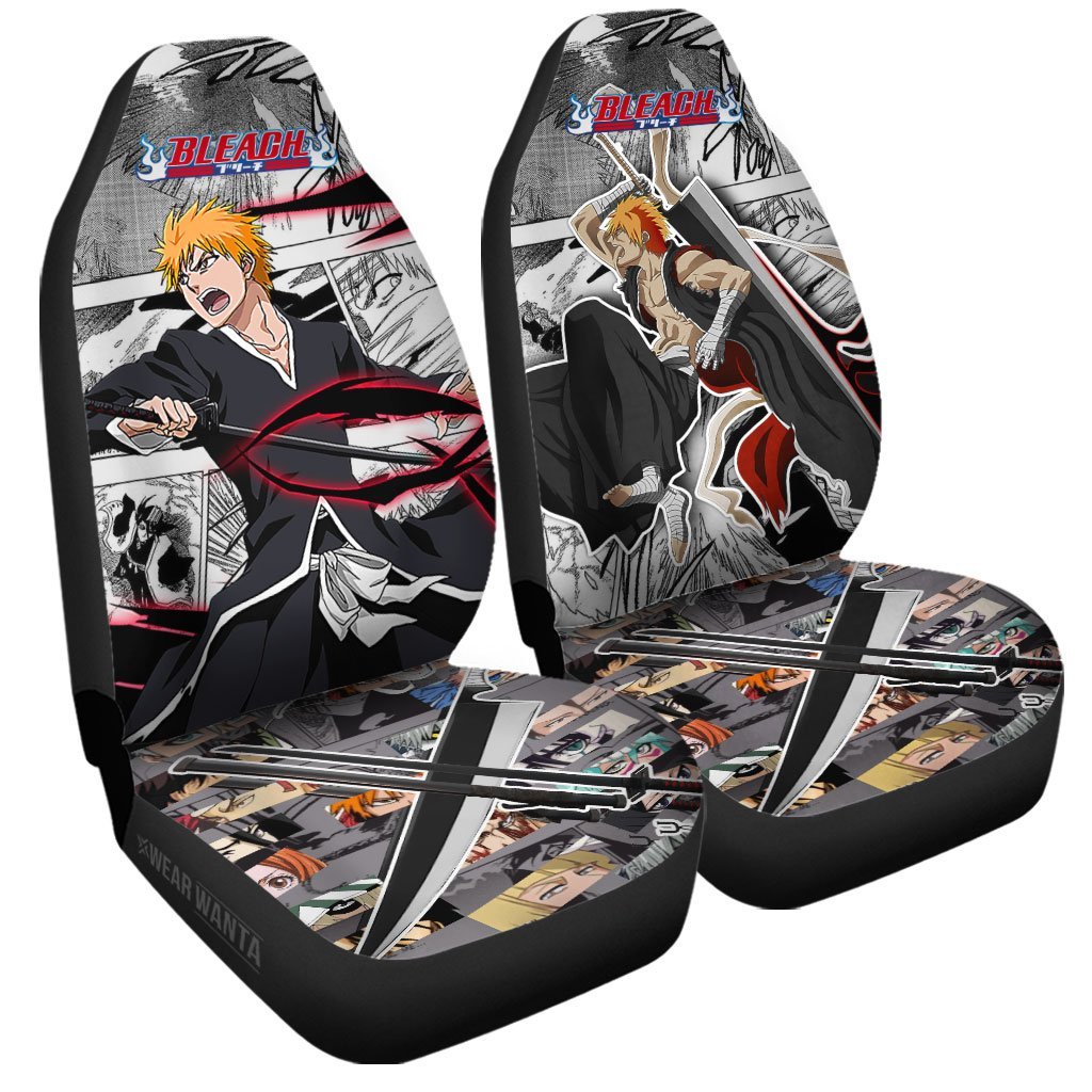 Zangetsu Car Seat Covers Custom Anime Bleach Car Accessories-Gear Wanta