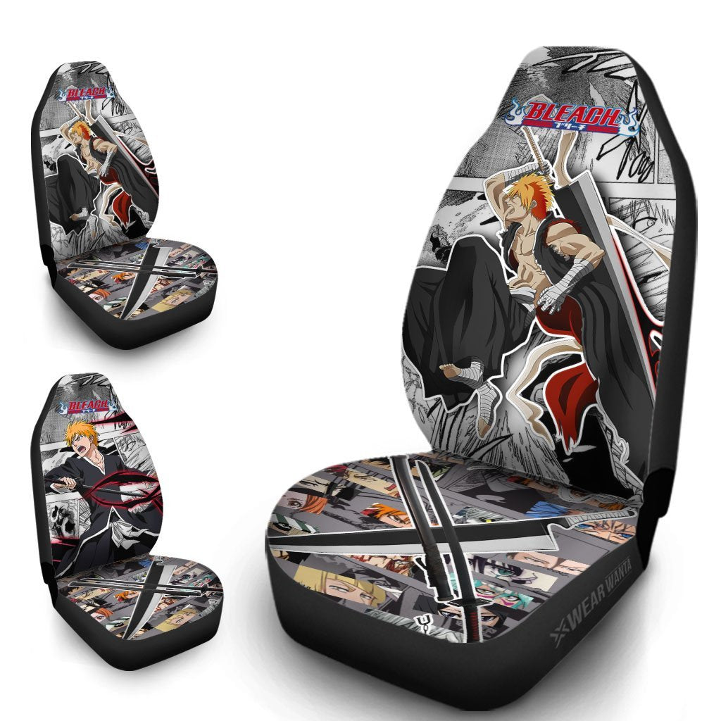 Zangetsu Car Seat Covers Custom Anime Bleach Car Accessories-Gear Wanta