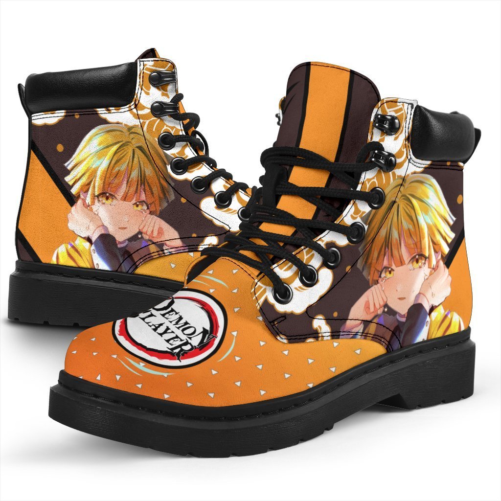 Zenitsu Boots Shoes Demon Slayer Anime Custom TT12-Gear Wanta