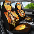 Zenitsu Demon Slayer Under The Moon Car Seat Covers Custom Anime Car Accessories-Gear Wanta