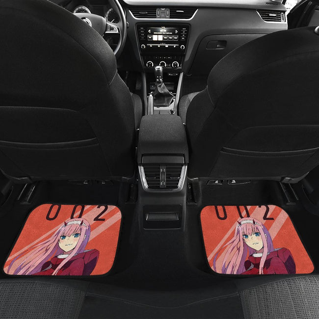 Zero Two Car Floor Mats Custom Anime Darling In The Franxx Car Decoration-Gear Wanta