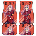 Zero Two Car Floor Mats Custom Anime Darling In The Franxx Car Decoration-Gear Wanta