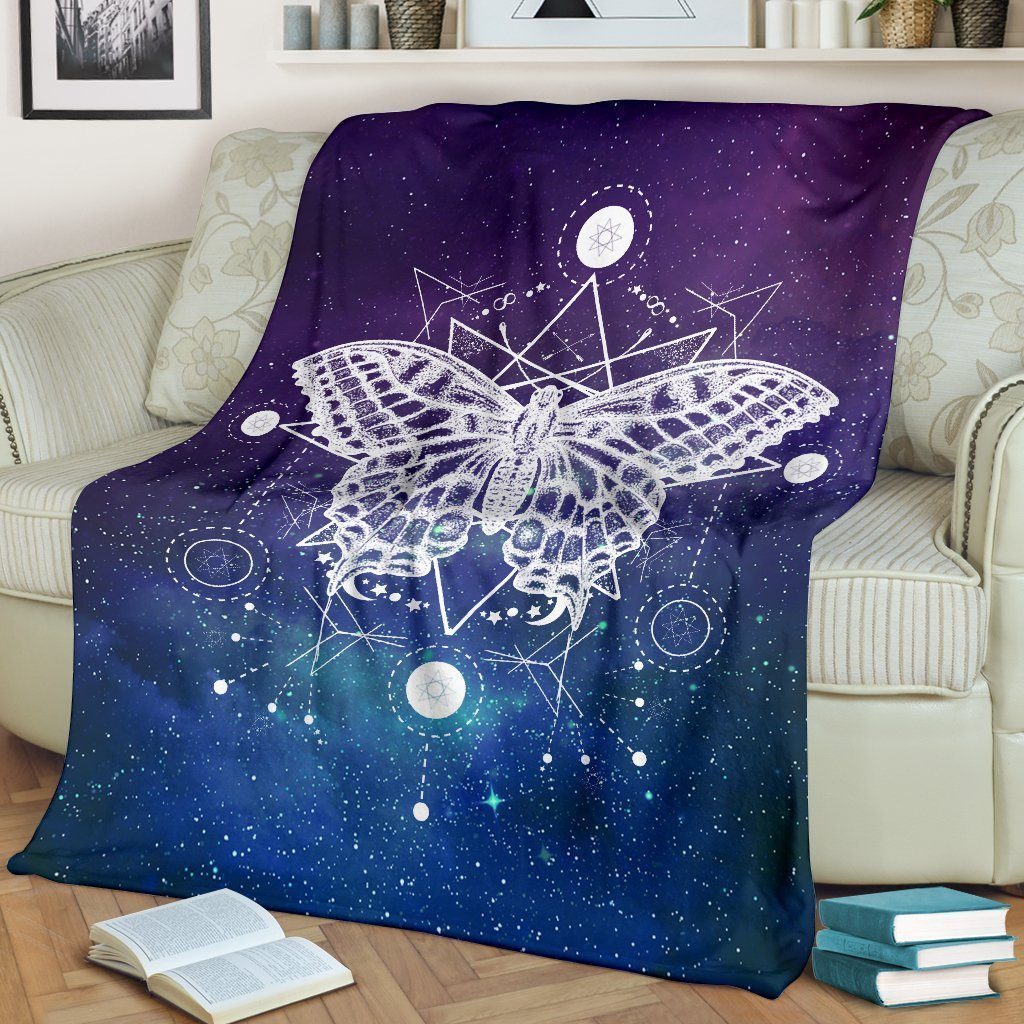 Zodiac Style Butterfly Fleece Blanket Gift For Butterfly Lover-Gear Wanta