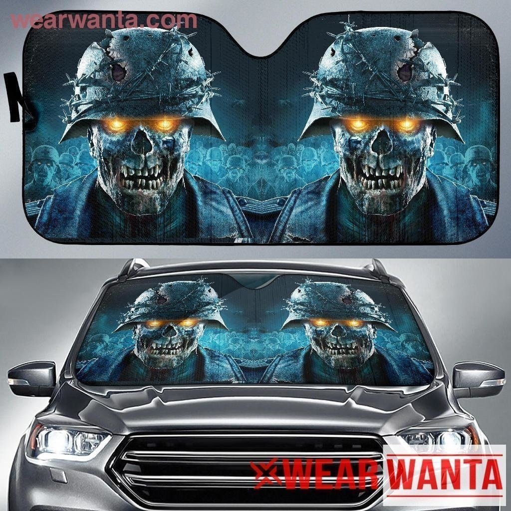 Zombie Army Video Game Car Sun Shade-Gear Wanta