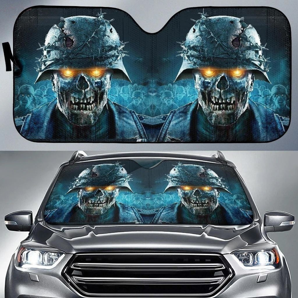 Zombie Army Video Game Car Sun Shade-Gear Wanta