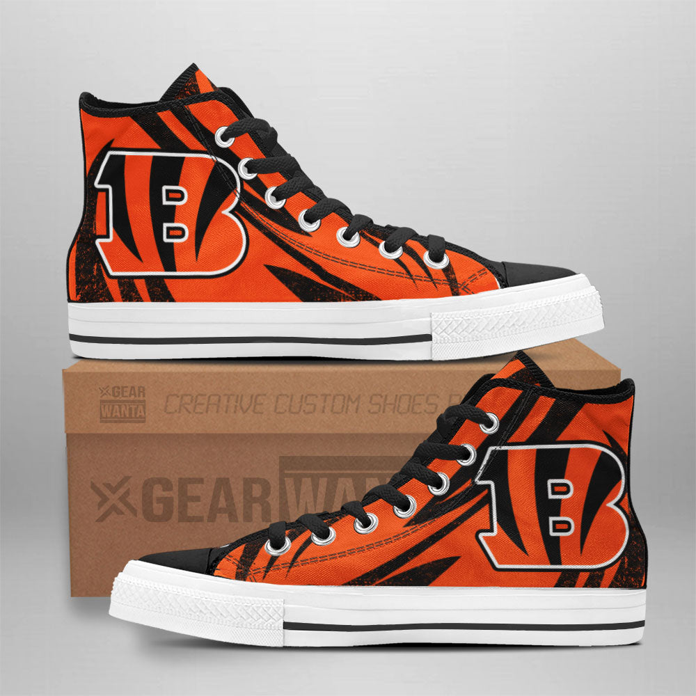 Cincinnati Bengals High Top Shoes Custom Sneakers Fan Gifts-Gear Wanta